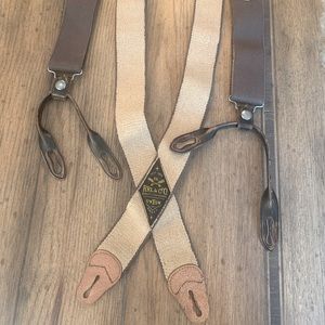 Brown Ralph Lauren stretch braces / suspenders